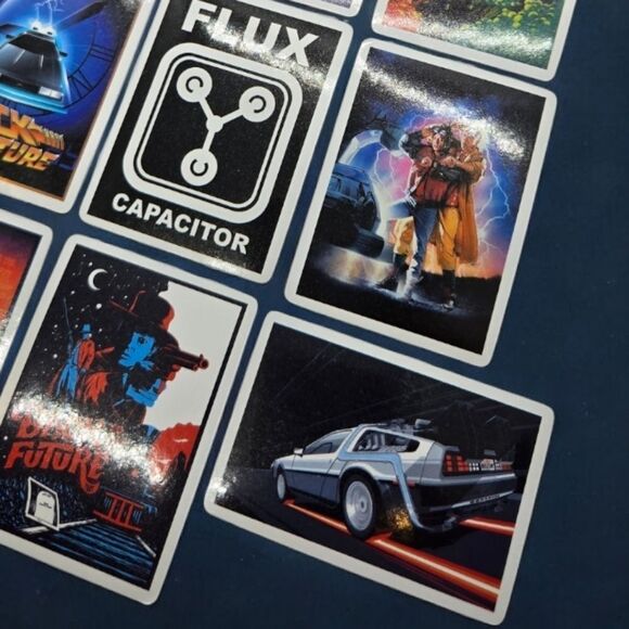 Back to the Future Sticker Set Waterproof Decals Variety Pack Iconic Movie Fans - Picture 2 of 4